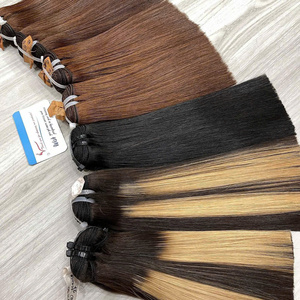 ¡MEJOR VENTA! Extensiones de cabello humano de cabello crudo vietnamita 100% se pueden blanquear extensión de cabello de trama alineada con cutícula - Product Image 3