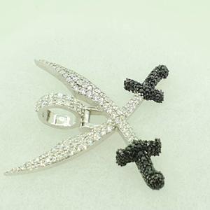 Pendentif Hip Hop personnalisé Bijoux en diamant Moissanite en argent 925 pour les fêtes d'hommes et de femmes - Product Image 1