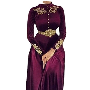 ชุดคลุมสไตล์ดูไบ คอรัล คาฟตัน ฟาราชา จาลาบียะ อบายา โมร็อกโก - Product Image 2