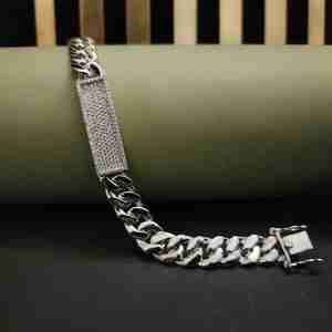 Pulsera de Diamantes Elegante de Estilo Hip Hop para Mujer, DOPE JEWELLS, Oro Sólido de 14 Quilates, Certificado IGI, Corte Brillante de 2.5 Quilates, Chapado en Plata, Exclusivo - Product Image 1