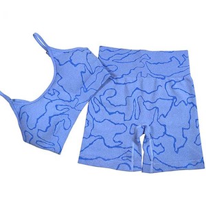 Soutien-gorge de Yoga et Short pour femme, ensemble de sport et Fitness léger et personnalisé, vente en gros - Product Image 2