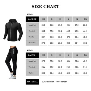 Dropshipping Survêtement de jogging pour hommes Survêtement en polyester à fermeture éclair Survêtement de sport pour hommes avec fermeture éclair Survêtement survêtement avec logo personnalisé - Product Image 6