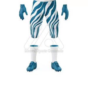 Customizable Men's Adult American Football Kit Set 100% Polyester Quick Dry Jersey Durable Pants Breathable Short Sleeve Design - Product Image 5