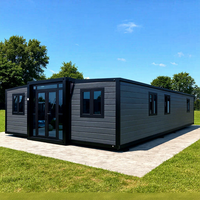 Maison mobile modulaire préfabriquée facile à construire de 40 pieds, extensible, transportable, Casa De Contenedor, deux chambres pour appartement, hôtel, villa