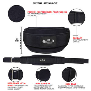 Ceinture de fitness, ceinture de musculation, ceinture de soutien lombaire, ceinture de soutien lombaire en néoprène, ceinture de soutien lombaire élastique réglable, ceinture de soutien lombaire réglable pour la gym - Product Image 4