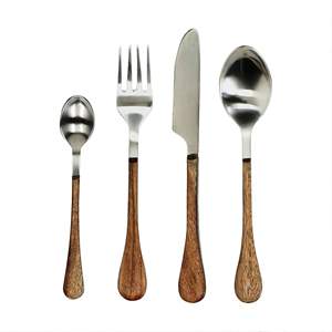 Ensemble de couverts à manche en bois 4 pièces Ensemble de couverts Meilleurs outils de service de cuisine fabriqués en Inde - Product Image 4