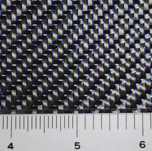 Tela de Fibra de Carbono Aluminizada Azul 3K para Uso Automotriz y Exterior - Product Image 3