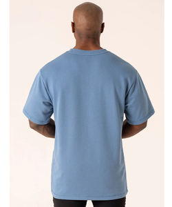 T-shirts pour hommes en gros, OEM, surdimensionnés, grammage lourd, 100% coton, t-shirts à épaules tombantes, broderie, usine de t-shirts - Product Image 3