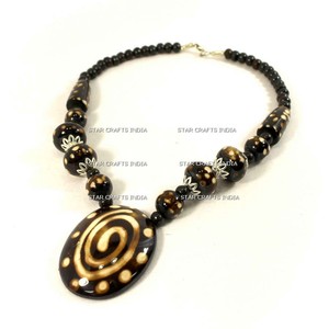 Collier en résine lucite de très bonne qualité, collier indien pour dames, mode, bijoux faits main pour filles d'Inde - Product Image 5