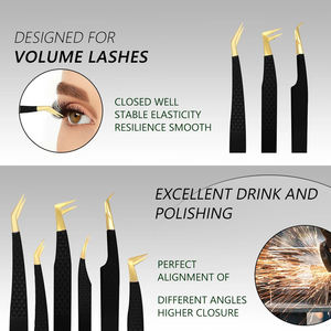 แหนบสำหรับต่อขนตาแบบยั่งยืนพร้อมปลายแหลมจับแน่นไฟเบอร์รับฉลากส่วนตัว - Product Image 3