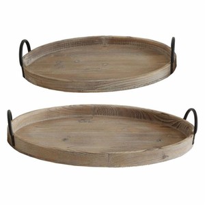 Bandeja de servicio de madera de diseño de lujo al por mayor multifuncional para hogar y hotel para paquete de Platos y platos de boda - Product Image 1