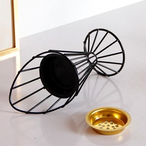 Fil de fer fait en forme de cône Design minimaliste simple Brûleur d'encens durable fabriqué à la main Installation de couleur personnalisée Usine directe - Product Image 4