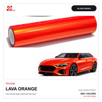 Film de protection de peinture pour carrosserie de voiture, rouge fraise brillant, TPU, PPF pour enveloppement complet du véhicule