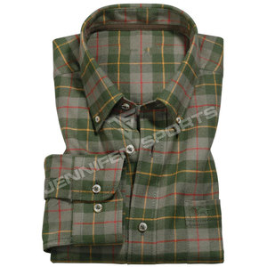 Última moda camisa de franela para hombre 100% lana manga larga bolsillo en el pecho cierre de un solo botón tejido cuello etiqueta Moto Biker estilo - Product Image 3