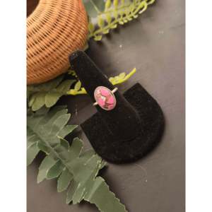 Bague artisanale en argent sterling avec dahlia en coton et opale, style Navajo, taille 8 - Bague en pierres précieuses pour usage quotidien - Product Image 4