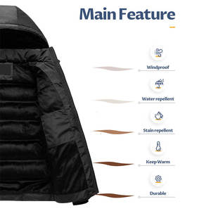 <b>Top</b> Selling Premium Quality Men's <b>Bubble</b> Jacket Custom Color Plus Size Warm Solid & Breathable Wholesale Price - Product Image 5