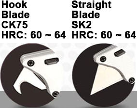 OEM ODM Taiwan Supplier <b>Folding</b> <b>Utility</b> <b>Knife</b> With Nylon Handle Dual Blade Straight And Hook Blade - Product Image 4