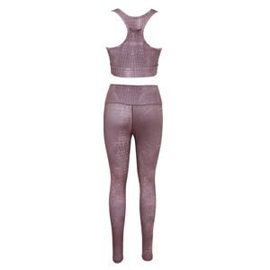 Ensemble de yoga pour femmes personnalisé de haute qualité, léger, avec impression de logo, respirant, écologique, design professionnel - Product Image 2