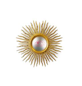 Miroir mural rond minimaliste doré pour la maison, la chambre à coucher et les cadeaux d'affaires pour les hôtels et les décorations de bureau - Product Image 1