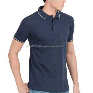 Transpirable última moda hombres Polo camiseta con manga corta de alta calidad logotipo personalizado impresión Material de algodón hombres Polo camisa - Product Image 1