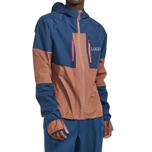 Survêtement à capuche imperméable en nylon personnalisé avec logo écologique, survêtement coupe-vent personnalisé pour hommes à Nurak - Product Image 3