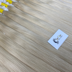 Extensions de cheveux humains vietnamiens Sun Hair Company, couleur blonde 60, lisses et soyeuses, cuticules alignées, cheveux en vrac, cabello humano - Product Image 3