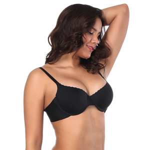 Reggiseno push-up comodo Oh Yeah Lover 75B, liscio e senza cuciture, taglia, nero/bianco, da donna - Product Image 2