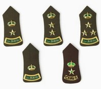 Logotipo personalizado diseño liso hombro charreteras bordado parche uniforme accesorios charreteras hombro tablero tejido Charretera