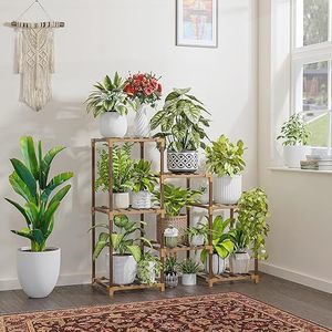 Meilleure vente intérieur extérieur en bois grands Pots de plantes support support de plante d'angle détachable support de jardinière pour la maison jardin - Product Image 6