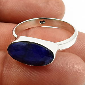 Top Sản phẩm bán chạy 925 sterling Silver tự nhiên <span class=keywords><strong>Ruby</strong></span> đá quý hình dạng hình bầu dục Vòng món quà kỷ niệm cho vợ July Birthstone đồ trang sức - Product Image 2