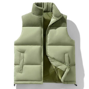 Gilet matelassé chaud d'hiver entièrement personnalisé avec logo imprimé, vêtements décontractés d'hiver pour hommes, vente en ligne - Product Image 5