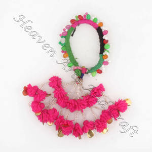 Vintage Afghan Banjara Kuchi Tribal Ethnic Craft Beaded <b>Boho</b> Gypsy Tassel Lot - Product Image 3