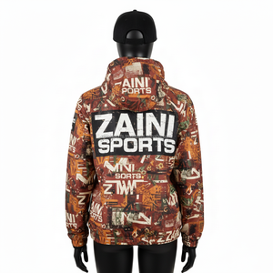 Chaqueta Cortavientos de Poliéster Premium de 130 GSM para Mujer, Estampado Completo Multicolor, Logotipo Personalizado, Chaqueta con Transferencia de Calor para Mujer - Product Image 2