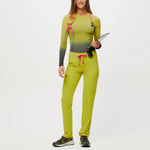Nueva llegada Venta caliente cintura banda elegante Doctor Hospital Scrubs Doctor ropa lavable Hospital uniforme enfermera Scrubs traje conjunto - Product Image 5