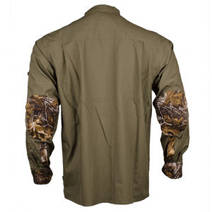 Camiseta deportiva de camuflaje para hombre, de poliéster de secado rápido, holgada, con logo personalizado, para caza. - Product Image 6
