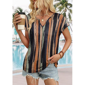 Lightweight Women T Shirt airflow mesh pattern soft drape flexible <b>motion</b> <b>light</b> structure breathable design casual active - Product Image 2