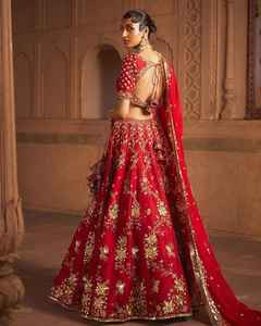 Hermosa boda tendencia lentejuelas pesadas trabajo dibujado a mano bordado Lehenga con Choli para fiestas ropa india y paquistaní - Product Image 4