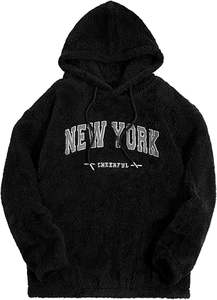 Sudaderas con Capucha de Forro Polar, Bordadas, Estampadas y en Relieve, de Invierno, Talla Grande, Unisex, Ropa de Calle - Product Image 2