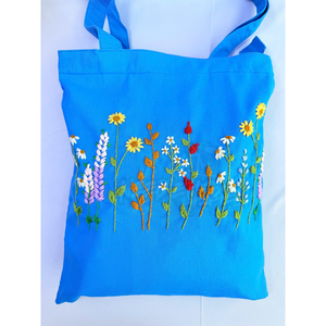 100% Premium personnalisé broderie à la main sac fourre-tout conception personnalisée sac à bandoulière cadeau unique pour les femmes du Pakistan fabricant - Product Image 3