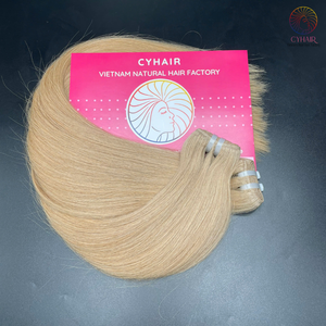 Extensión de cabello virgen humano de Vietnam 100% Cabello de un donante Doble dibujado #18 Color 22 pulgadas Paquetes de cabello liso crudo - Product Image 5