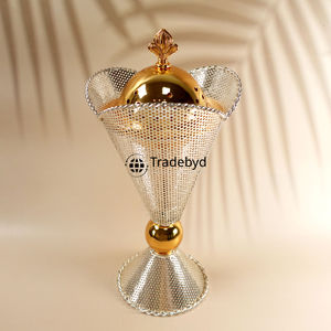 Quemador de metal hecho a mano Tradebyd Bakhoor Mukhbar árabe tradicional para spa y meditación - Product Image 4