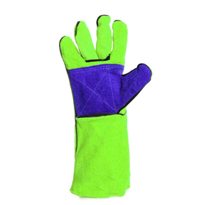 Vente en gros de gants de travail en cuir avec logo personnalisé, gants de soudage en cuir respirant - Product Image 3