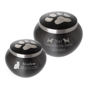 Petit jeton d'urne de crémation de conception simple pour le stockage et la conservation des cendres Marbre Bleu Finition Amour Souvenir Jetons - Product Image 6