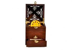 Traditional Handmade Wooden <b>Incense</b> <b>Cone</b> Holder with Ash Catcher Stand Resin <b>Incense</b> Stick <b>Burner</b> - Product Image 3