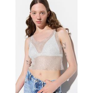 Top Corto Brillante con Pedrería - Product Image 2