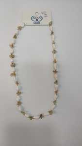 Collier en métal perlé avec protection contre le mauvais œil, imperméable, écologique et durable - Product Image 4