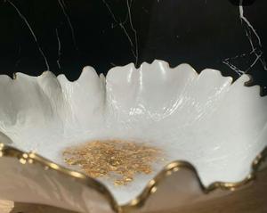 Ensaladera de resina epoxi de primera calidad y utensilios de cocina y vajilla seguros para alimentos, cuenco y accesorios para servir en restaurante de resina - Product Image 1