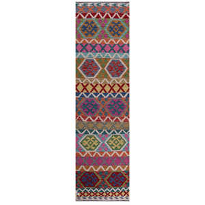Alfombra Kilim Maimana de Afganistán de Imaco Rugs, 302 x 83 cm - Product Image 1