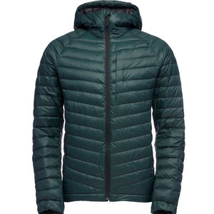 Padded Quilted Puffer Jacket Zipper Closure Outdoor Dyed <b>Fabric</b> Pocket Hiking Men's Custom Logo Windbreaker Ripstop Hooded - Product Image 6