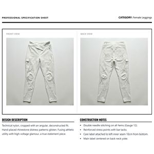 Leggings Ajustados Personalizados para Mujer, de Poliéster/Algodón Grueso, Pantalones Largos Pintados, Ropa Urbana, OEM - Product Image 6